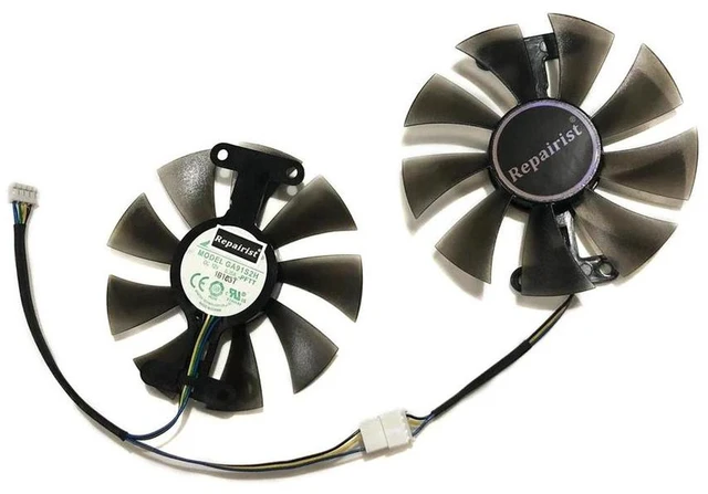 Main image of GA91S2H GPU Cooling Fan 2 Units/Set, VGA Graphics Card Cooler Replacement Fan Compatible with GA91B2U, Fits PowerColor Red Dragon RX470 RX480 RX580 Gaming Graphics Cards Heat Dissipation Repair