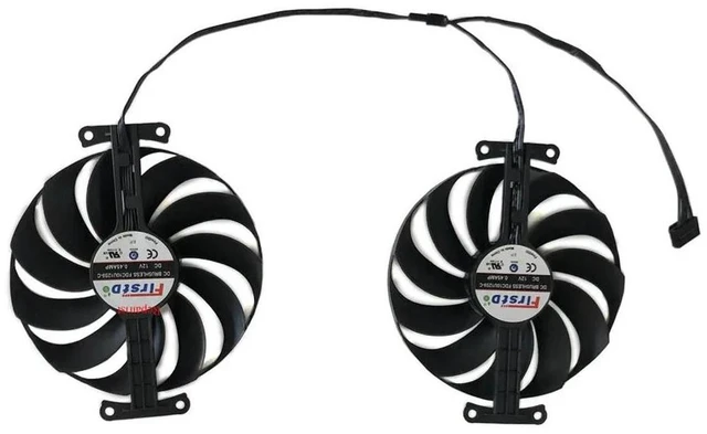 Main image of FDC10U12S9-C Graphics Card Cooling Fan 2Pcs/Set VGA Cooler Replacement Fan for Dual RTX 3070 8G, RTX 3060Ti 8G OC, RTX 3060 12G Gaming GPU, DC12V High Speed GPU Cooling Fan