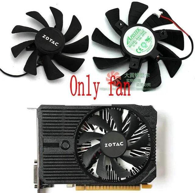 Main image of GA915S2H Graphics Card Cooling Fan VGA GPU Cooler Replacement Fan for GTX 1050 and GTX 1050 Ti Mini Gaming Video Card, DC12V High Speed GPU Fan for Graphics Card Heat Dissipation