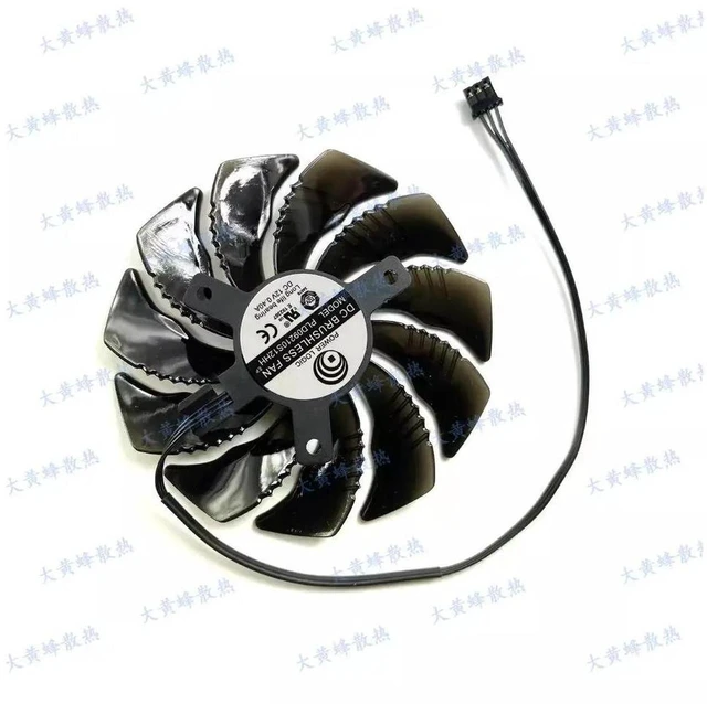 Main image of PLD09210S12HH 3-Wire Graphics Card Cooling Fan VGA GPU Cooler Replacement Fan for GTX 1050, GTX 1050 Ti, RX 550, RX 560 ITX Gaming Video Cards, DC12V GPU Fan for Graphics Card Heat Dissipation
