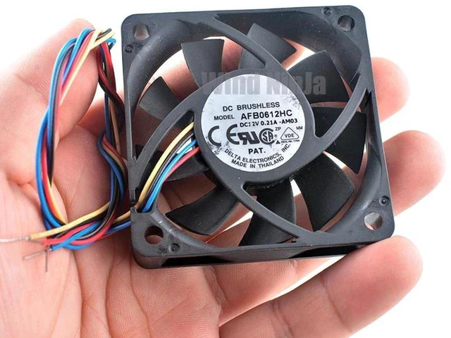 Main image of AFB0612HC 6cm 60mm Cooling Fan 60x60x13mm DC12V 0.21A 4-Pin Ball Bearing Axial Fan, Replacement Case CPU Fan for Desktop PC, Computer Hardware Accessories Heat Dissipation