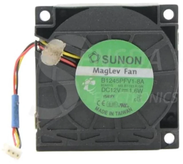 Alt view image 2 of 2 - 3 Wire Blower Cooling Fan Replacement for B1245PFV1-8A, DC 12V 1.6W 45x45x10mm 4510 Mini Centrifugal Fan, Small Turbo Blower for Server, Inverter, Industrial Electronic Heat Dissipation