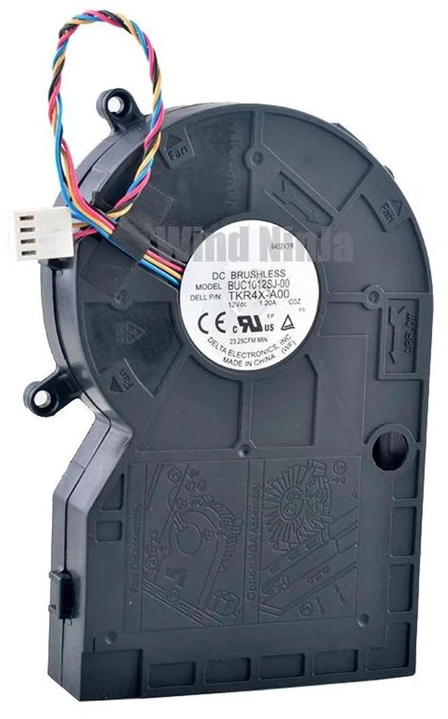 Main image of BUC1012SJ-00 TKR4X-A00 Replacement 4-Pin PWM High-Speed Centrifugal Blower Fan, DC12V 1.20A Turbine Cooler for CPU, Small Form Factor PC Cases, High Airflow Blower for Compact Desktop Heat Dissipation