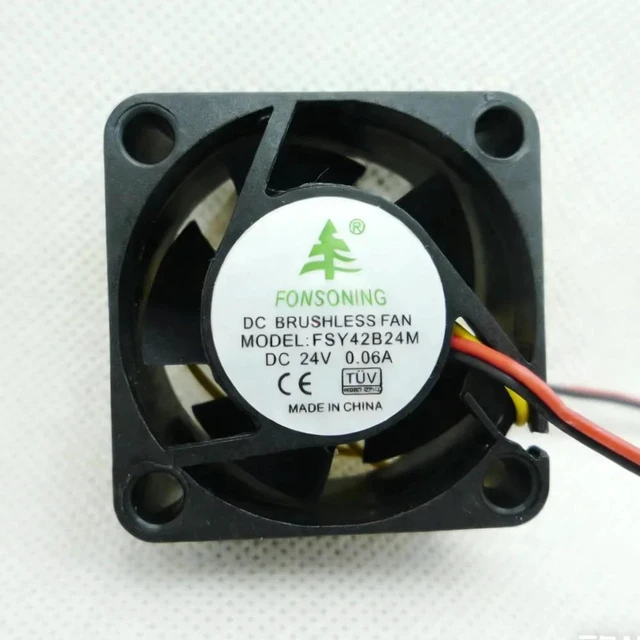 Main image of FSY42B24H Replacement 4020 Axial Cooling Fan, DC24V 0.06A/0.08A 40x40x20mm 2-Wire Ball Bearing Brushless Fan for Laptop CPU Chip, Industrial Mini Controller, Compact Electronic Equipment Heat Dissipat