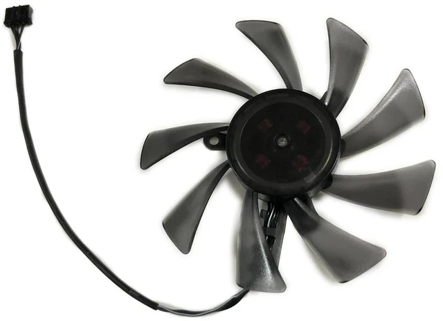 Alt view image 2 of 2 - CF-12915S Replacement GPU VGA Cooling Fan, Single Slot Cooler for INNO3D GeForce GTX1050 / GTX1050 TI Graphics Cards, DC12V Brushless Fan for GPU Heatsink Heat Dissipation