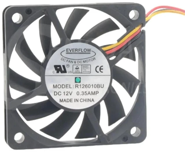 Alt view image 2 of 2 - MB40201VX-0000-A99 Replacement 4020 Axial Cooling Fan, 40x40x20mm DC12V 1.38W 3-Wire Brushless Fan for IPC, Inverter and Compact Industrial Enclosure Heat Dissipation