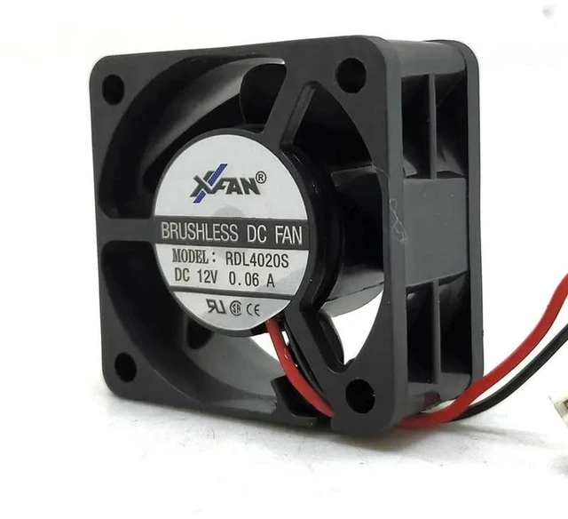Alt view image 2 of 2 - RDL4020S Replacement 4020 Inverter Cooling Fan, 4cm 40x40x20mm DC12V 0.06A Ultra-Quiet Brushless Axial Fan for Inverter, Small Power Supply & Compact Enclosure Heat Dissipation