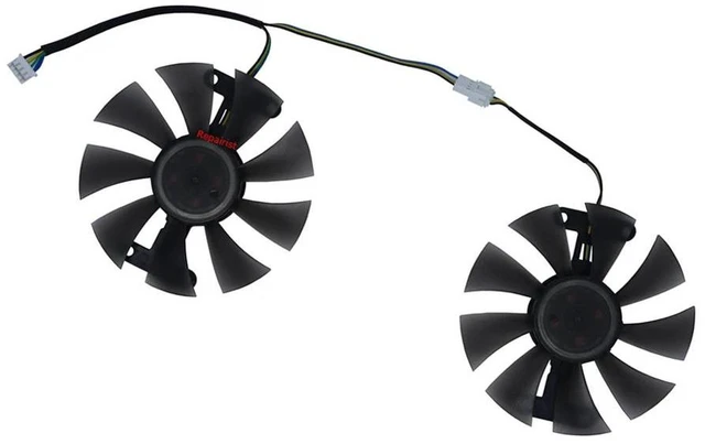 Alt view image 2 of 2 - GA91S2H 85mm GPU Cooling Fan 2 Units/Set, VGA Replacement Fan for VEINEDA RX580 8GB (RX 580 8G 256-bit 2048SP) Graphics Cards
