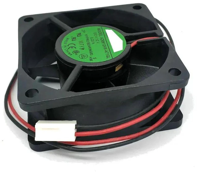 Main image of AD0612HX-A71GL 6025 Axial Cooling Fan, 60x60x25mm 6CM DC12V 0.23A 2-Pin Wire Replacement Fan, High Airflow Brushless Fan for Inverters, Power Supplies, PC Case and Industrial Electronic Equipment
