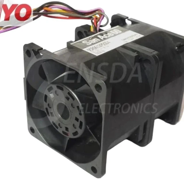 Alt view image 2 of 2 - 9CR0612P0G04 6076 Counter-Rotating High Speed Cooling Fan, 60x60x76mm 6CM DC12V 4.7A Heavy Duty Industrial Fan, High Static Pressure Replacement Fan for Automotive Starters, Inverters, Server