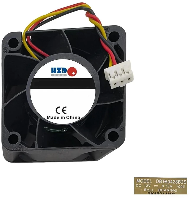 Main image of DBTA0428B2S 4028 DC Cooling Fan, 40x40x28mm 4-Wire PWM Fan, DC 12V 1.5A High Speed Airflow Axial Fan, Heavy Duty Replacement Fan for Industrial Equipment, Server, Inverter, Power Supply Heat