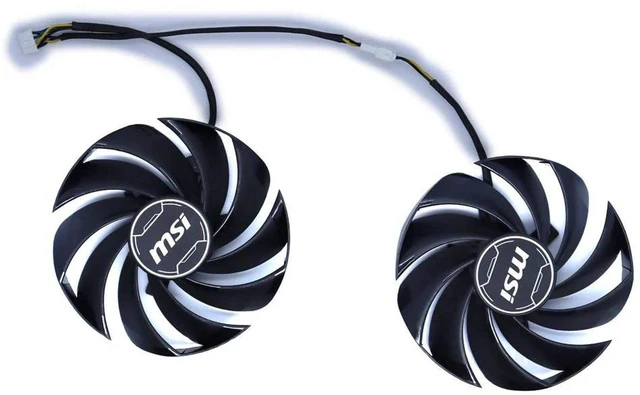 Alt view image 2 of 2 - BC Fan PLD10020B12H Graphics Card Cooling Fan, GPU Replacement Cooler Compatible with RTX 4090, RTX 4090 3X OC 24GB, RTX 4090 3X 24G, DC 12V 0.65A 4-Pin PWM Video Card Fan for Gaming Graphics Card