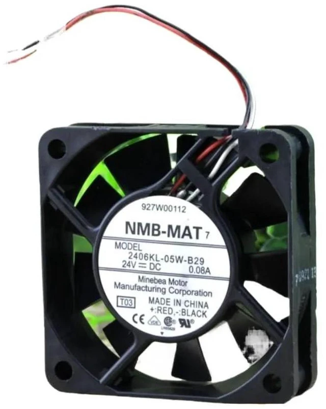 Main image of 2406KL-05W-B29 6025 DC Cooling Fan, 60x60x25mm 6cm 3-Wire Axial Fan, DC 24V 0.08A High Efficiency Energy Saving Replacement Fan for Industrial Inverter, Power Supply, Control Device Heat Dissipation