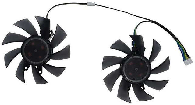 Alt view image 2 of 2 - KD0504PFS1 & KD0504PFB2-8 4010 DC Cooling Fan, 40x40x10mm 4cm Dual-Wire Axial Fan, DC5V 1.0W / 0.6W Slim Mini Replacement Fan for Router, 3D Printer, Small Electronics Heat Dissipation