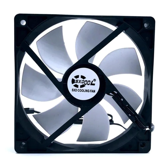 Main image of 120mm 12CM Silent DC Axial Chassis Cooling Fan DC12V 0.1A 1250RPM, Low Noise Case Fan Replacement for PC Computer Desktop Internal Heat Dissipation