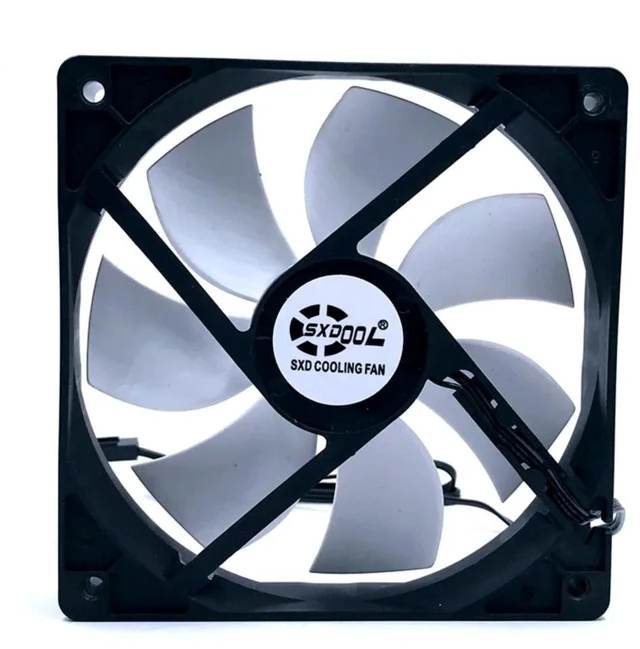 Alt view image 2 of 2 - 120mm 12CM Silent DC Axial Chassis Cooling Fan DC12V 0.1A 1250RPM Low Noise Computer Case Fan Replacement for Desktop PC Internal Heat Dissipation Ventilation