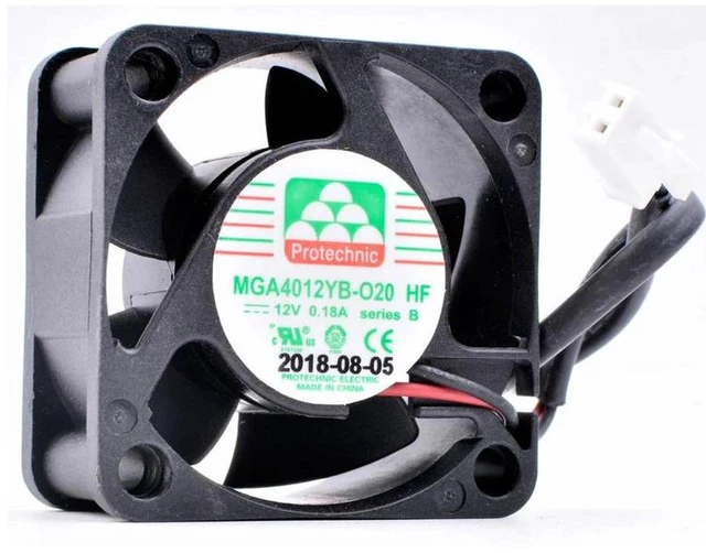 Main image of MGA4012YB-O20 4020 40mm DC Brushless Cooling Fan 40×40×20mm DC12V 0.18A 2-Wire Axial Fan Replacement for Northbridge Southbridge Chip Inverter Industrial Control Equipment Heat Dissipation Repair Part