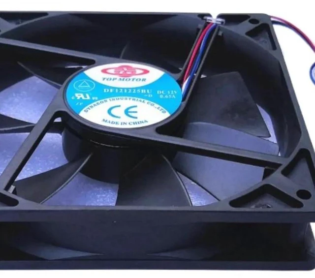 Alt view image 2 of 2 - DF121225BU-D 12025 Axial Cooling Fan 120x120x25mm 12cm DC12V 0.65A Dual Ball Bearing 4-Wire PWM Brushless Fan Replacement for PC Case, Server, Power Supply and Industrial Cabinet Heat Dissipation
