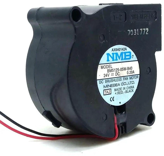 Main image of BM5125-05W-B40 5025 Centrifugal Turbine Blower Cooling Fan 51x51x25mm 50mm DC24V 0.20A Brushless Fan Replacement for Printers, Air Purifiers, Industrial Equipment and Cabinet Heat Dissipation