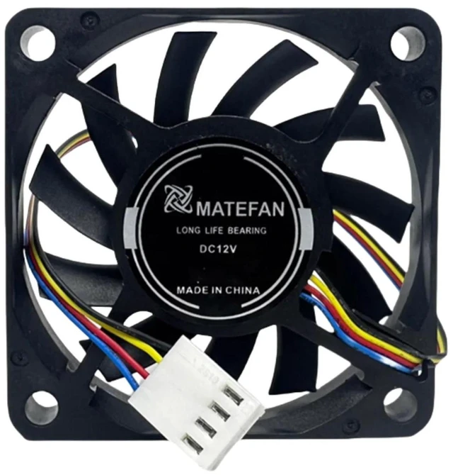 Alt view image 2 of 2 - Ultra Thin 6010 PWM Cooling Fan 60x60x10mm DC12V 0.25A 5500RPM 4-Pin Motherboard Connector Brushless Axial Fan Replacement for PC Case, Compact Computer Equipment Heat Dissipation