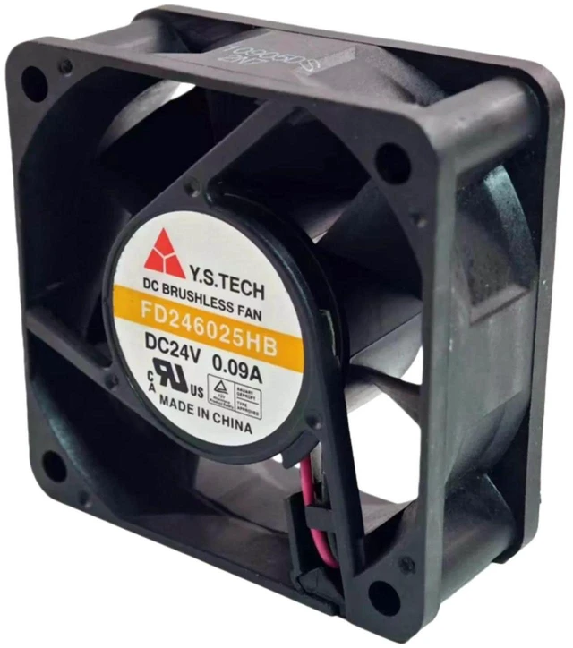 Main image of FD246025HB 6025 Axial Cooling Fan 60x60x25mm DC24V 0.09A 4300RPM 25.4CFM 28dBA Low Noise Low Power Brushless Fan Replacement for Electronic Cabinets Industrial Equipment Heat Dissipation