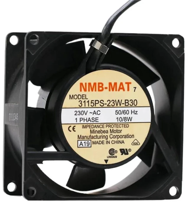 Main image of 3115PS-23W-B30 8038 AC Axial Cooling Fan 80x80x38mm 8cm AC230V High Temperature Resistant Aluminum Frame Fan Replacement for Electrical Cabinet Industrial Equipment Heat Dissipation