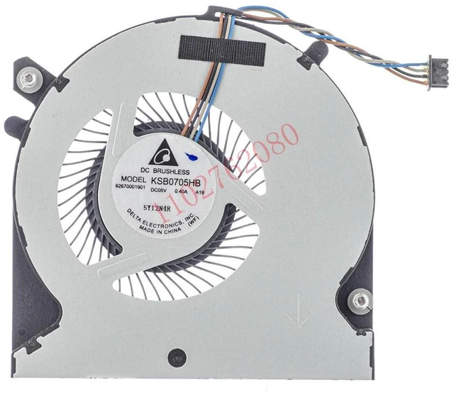 Alt view image 2 of 2 - 796898-001 Laptop CPU Cooling Fan KSB0705HB-A19 EF50060S1-C360-S9A DC5V 0.40A 4-Pin PWM Brushless Fan Replacement for HP ZBook 15u G2 Series Notebook CPU Heat Dissipation Repair Accessory