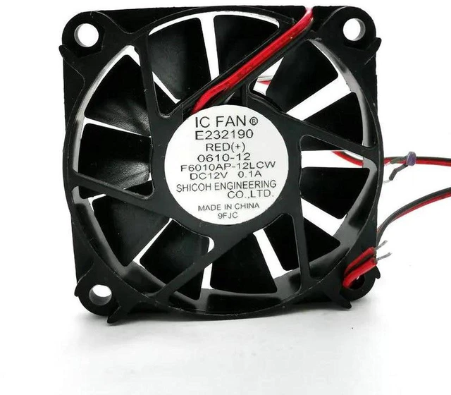 Main image of F6010AP-12LCW 6010 60x60x10mm 60mm Temperature Controlled Cooling Fan, DC 12V 0.1A 2-Wire Brushless Axial Fan Replacement for PC Case, Power Supply, Router, Small Electronic Equipment Heat Dissipation