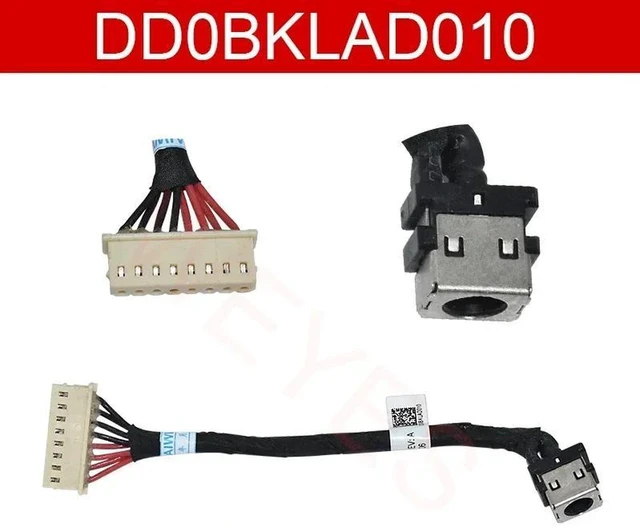 Alt view image 2 of 2 - DD0BKLAD010 DC Power Jack Connector with Cable, Replacement DC-IN Charging Port Harness Cross Compatible with DD0BKLAD000 for ASUS GL503, FX503, GL703 Series Gaming Laptops