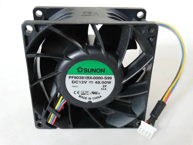 Alt view image 2 of 2 - AFB0912H-BR00 & AFB0912M 9225 92x92x25mm 9CM DC12V 0.3A 3-Wire Axial Cooling Fan, Replacement Fan for Server, Power Supply, Industrial Cabinet Heat Dissipation