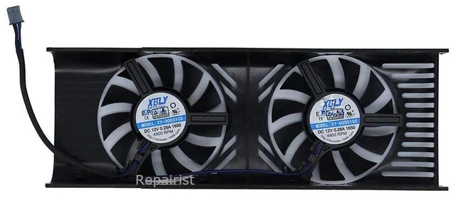 Main image of XY-D05510S VGA GPU Cooling Fan, Graphics Card Cooler Replacement Fan for GTX1650 LP OC V1 Low-Profile Graphics Card, GPU Radiator Fan