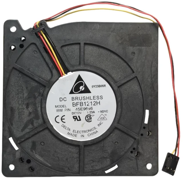 Alt view image 2 of 2 - BFB1212H Centrifugal Blower Fan, 120x120x32mm DC12V 1.23A 2400RPM High Speed Turbine Cooling Fan, Replacement Blower for Grills, Industrial Equipment and Ventilation Heat Dissipation