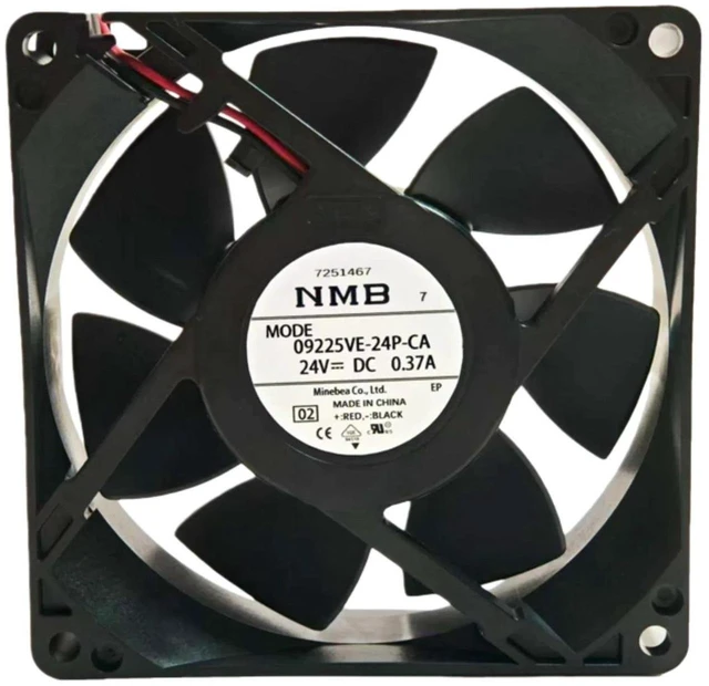Main image of 09225VE-24P-CA 9225 Axial Cooling Fan, 92×92×25mm DC24V 0.37A Brushless Fan, Replacement Cooling Fan for Inverter, Servo Drive, Industrial Power Supply Cabinet Heat Dissipation