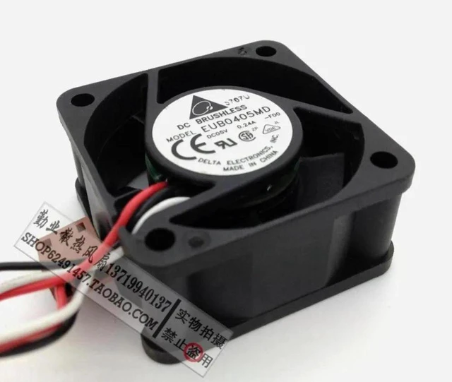 Main image of EUB0405MD 4020 40mm 4CM Server Cooling Fan, 40x40x20mm DC 5V 0.24A Axial Replacement Fan, Heat Dissipation Fan for Servers, Electronic Products and Small Devices