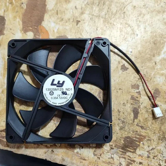 Main image of LY 13525M12S ND1 135mm Computer Cooling Fan DC12V 0.35A 135×135×25mm 2-Pin Wire PC Case Fan High Airflow Quiet Chassis Cooling Fan for Desktop Computer Heat Dissipation