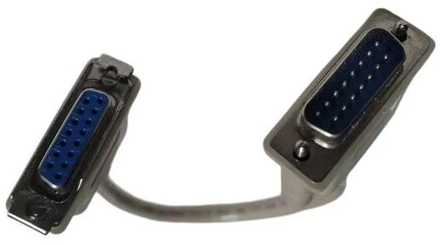 Alt view image 2 of 2 - 15-Pin AUI Ethernet Transceiver Cable IEEE 802.3 AUI to RJ45 Transceiver Cable Compatible with MX20T 210T 210TS AUI RJ45 Adapter Legacy Network Equipment Connection Replacement Cable