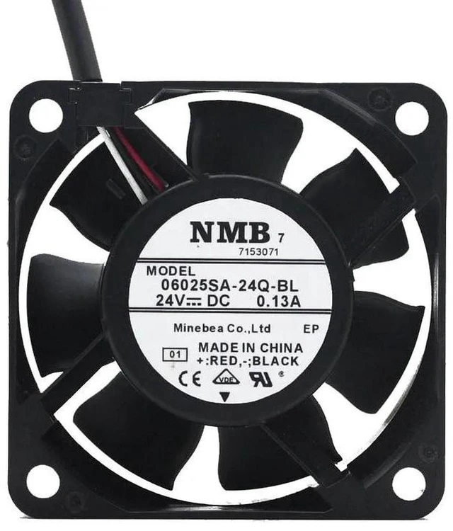 Main image of 06025SA-24Q-BL 6025 Axial Cooling Fan 6CM 60mm DC24V 0.13A 3-Wire Brushless Fan High Airflow Replacement Fan for Electronic Chassis Server Inverter Industrial Heat Dissipation