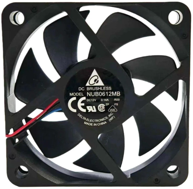 Main image of NUB0612MB 60mm Mini Axial Cooling Fan 6015 DC12V Ball Bearing 3600RPM 17.06CFM Silent Projector Heatsink Cooler Replacement Fan for Projector Compact Electronic Equipment Heat Dissipation Fan
