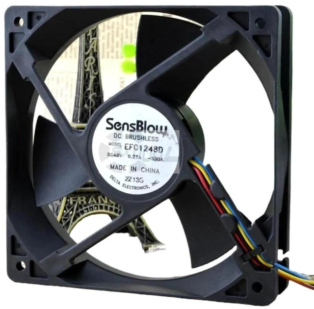 Main image of 1 PCS 120mm Axial Cooling Fan EFC1248D 12025 DC48V 0.21A 4-Wire PWM Brushless Fan High Airflow Replacement Fan For Server Network Equipment Industrial Cabinet Automation Heat Dissipation Fan