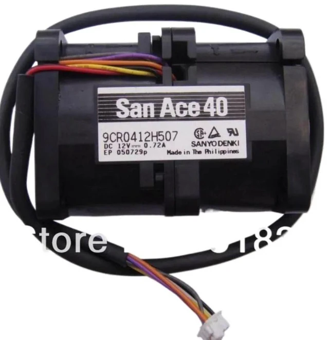 Alt view image 2 of 2 - 9CR0412H507 4056 Dual Motor Cooling Fan 40×40×56mm 40mm DC12V 0.72A High Airflow Brushless Fan Replacement Fan For Industrial Cabinet Mining Rig Chassis Compact Electronic Equipment Heat Dissipation