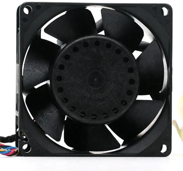 Alt view image 2 of 2 - PFR0812UHE 8038 80x80x38mm 80mm Axial Chassis Cooling Fan, DC 12V 1.50A High Airflow 8CM Replacement Fan for Server, Desktop Computer, Industrial Electronic Equipment Heat Dissipation