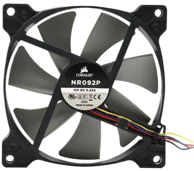 Alt view image 2 of 2 - NP092P 9215CM 92x92x15mm 92mm Axial Cooling Fan, DC 12V 4-Wire PWM Intelligent Temperature Control Speed Adjustable Fan, Replacement 3Pin Mount CPU Chassis Cooling Fan