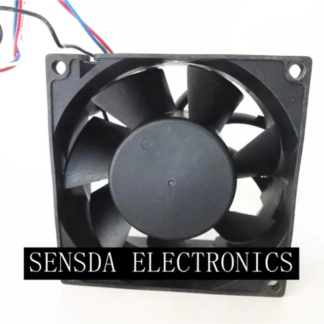 Alt view image 2 of 2 - AD0812UB-F7BDS 80mm 8025 Axial Cooling Fan, DC 12V 1.20A High Speed 5000RPM 97CFM 57dBA, 4-Wire PWM Replacement Fan for Server Chassis Industrial Equipment Heat Dissipation
