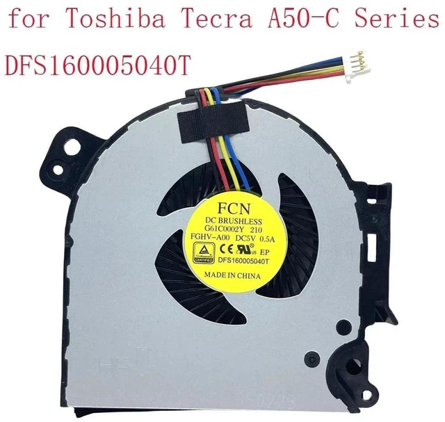 Main image of Replacement CPU Cooling Fan DFS160005040T, Notebook CPU Cooler Fan for A50-C, A50-C1510, A50-C1520, A50-C1540, A50-C1550 Series Laptop Internal CPU Cooling Fan Replacement Part