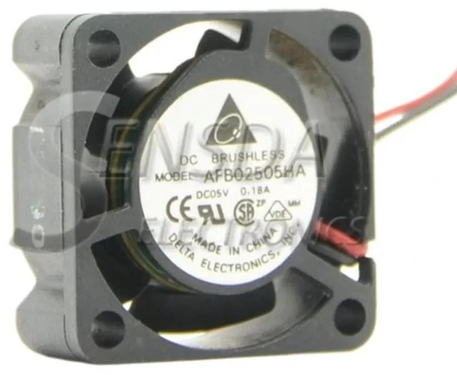 Alt view image 2 of 2 - Mini CPU Cooling Fan AFB02505HA 2510 25x25x10mm 2.5cm, DC5V 0.18A Micro Axial Fan, Compact Replacement Cooler Fan for Small CPU and Mini Electronic Equipment Heat Dissipation