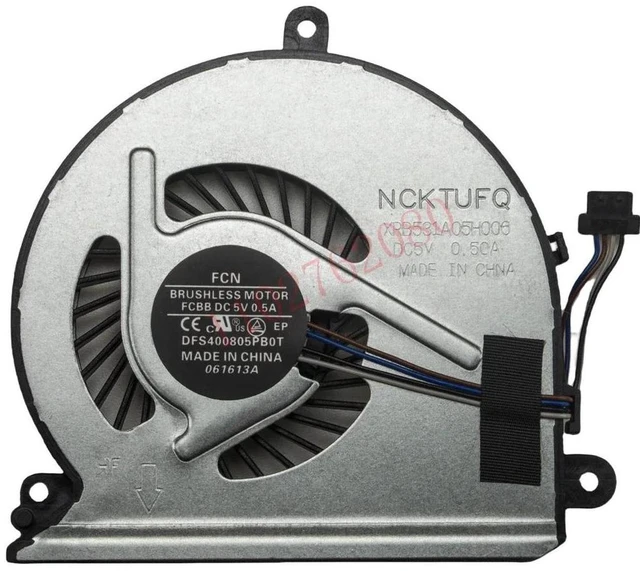 Main image of Replacement Laptop CPU Cooling Fan for HP Pavilion 15-AU030WM, 15-AU020WM, 15-AU Series Notebooks, Part Numbers TPN-Q172 859633-001 856359-001 Internal Notebook CPU Cooler Fan Replacement Part