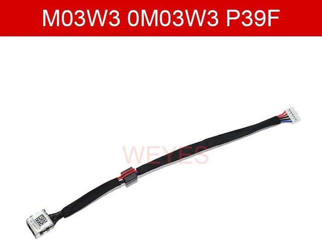 Main image of M03W3 0M03W3 P39F DC Power Jack Connector Cable, Laptop DC-IN Charging Port Harness Replacement for Dell Inspiron 15 5547 5545 5548 5540 5542 5543 5556 Notebook Repair Parts