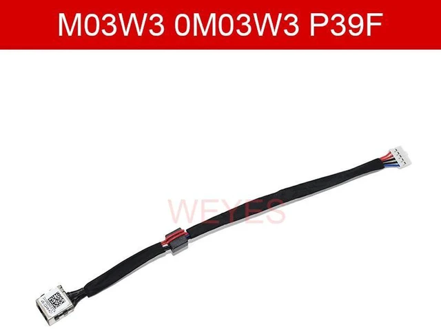 Alt view image 2 of 2 - M03W3 0M03W3 P39F DC Power Jack Connector Cable, Laptop DC-IN Charging Port Harness Replacement for Dell Inspiron 15 5547 5545 5548 5540 5542 5543 5556 Notebook Repair Parts