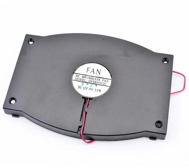 Alt view image 2 of 2 - DFS801012L 12V 2.8W 2-Wire Axial Cooling Fan, Removable Frame Cooler Fan for 3.5 Inch Hard Drive, Replacement HDD Cooling Fan for Computer Hard Disk Heat Dissipation