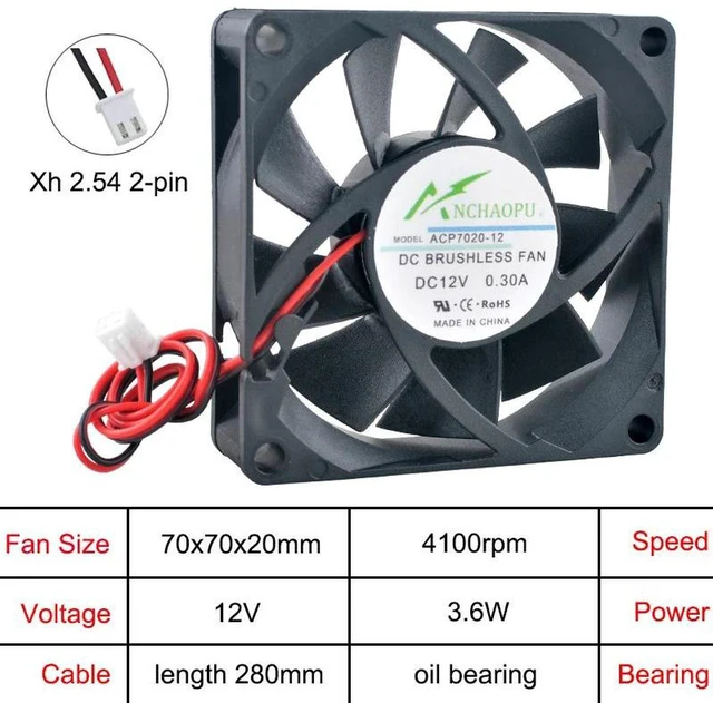 Alt view image 2 of 2 - D09A-24TS1 06B 9225 Axial Cooling Fan DC24V 0.22A 3-Wire, 90mm 9CM Replacement Fan Part Number 127E85461 for Industrial Equipment Chassis Heat Dissipation